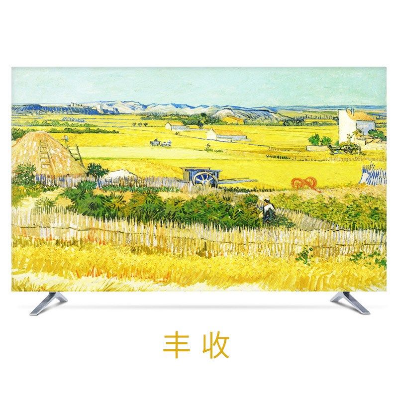 新款曲面电视机罩防尘罩挂式液晶55英寸50布艺盖巾65欧式电视机套