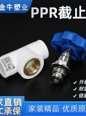 金牛 PPR截止阀4分20冷热水管总阀门6分25升降截止阀开关精品家装