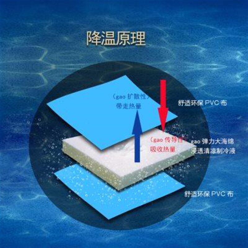 冰枕头夏冰凉大人儿童降温免注水卡通冰垫凉枕学生夏季午睡水枕u.