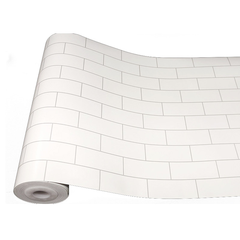 自粘加厚仿瓷砖壁纸防水防油贴纸厨房美化装饰翻新小白砖块墙纸,家居饰品,软装墙贴,淘宝优惠券,粉丝福利购,淘宝优惠卷