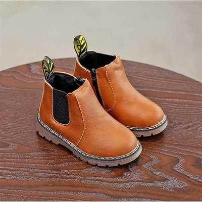 推荐Baby shoes for boys kids girls British vintage Mtin Boot