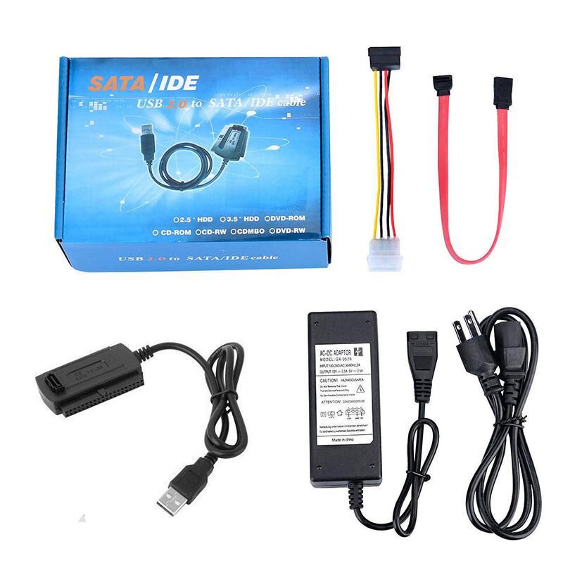 SATA/PATA/IDE to USB 2.0 Adapter Converter Cable for Hard D
