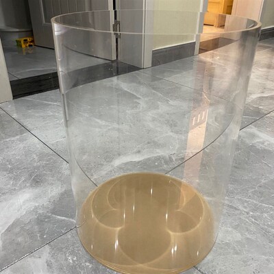 热销高透明空心有机玻璃圆柱形亚克力管直径8-1500mm切割封底开孔