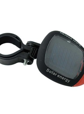 Solar Powered Bicycle Rear Light Seatpost Led Tail Light Mou