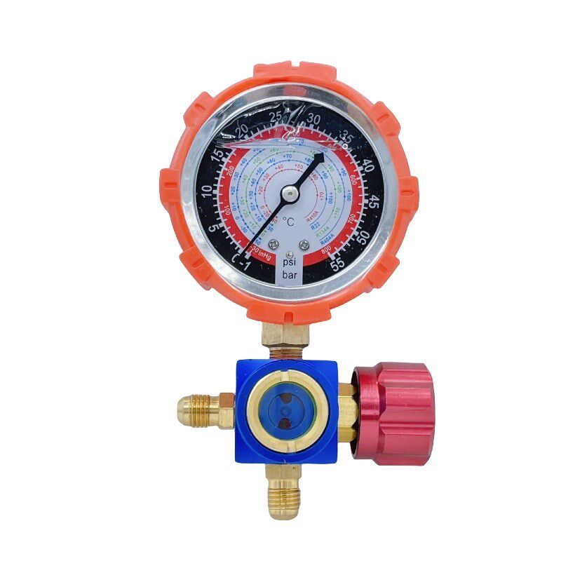 空调加氟压力表家用汽车R22/x134/410冷媒雪种充氟表加氟工具套装