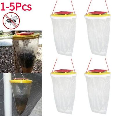 推荐1-5Pcs Hanging Fly Catcher Trap Insect Bug Killer Flies