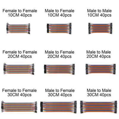 新品40pcs 1p1p female to male Jumper Wire Dupont Cable Line