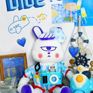 南波小兔棉花娃娃用相机背包配件1A5cm20cm玩偶娃衣配饰拍照道具