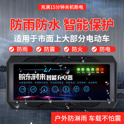 电动车电瓶三轮车通用智能充电器48v60v72v96伏12A20A32A45A60安