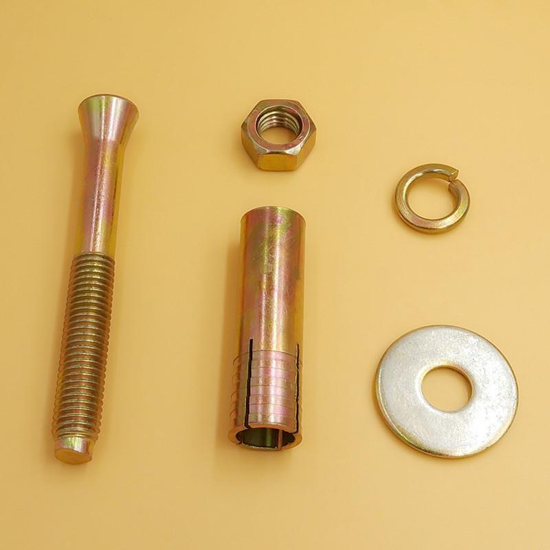 新品电梯膨胀螺丝重型壁虎拉爆螺栓加重型锚栓加厚管高Y强度蓬胀