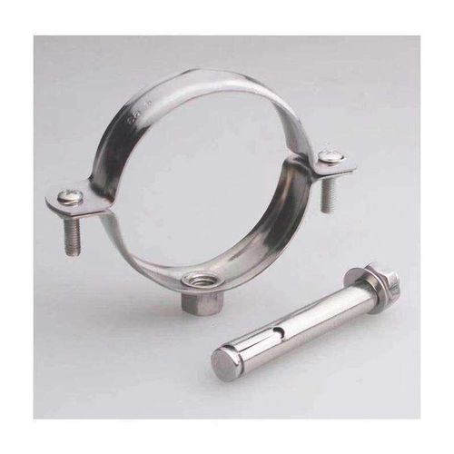 钻头打孔不锈钢两件式20-110水管塑料管卡管夹入墙拉爆蓬胀吊码q.