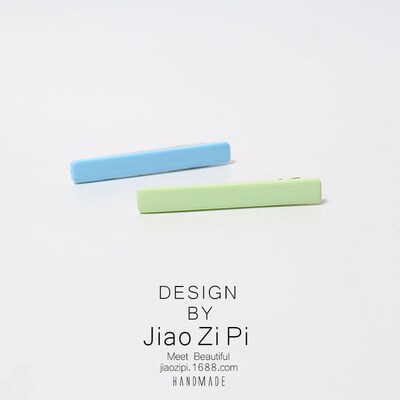 马卡龙色细长发夹闭眼入日韩百搭少女刘海碎发侧边夹基础简约发饰