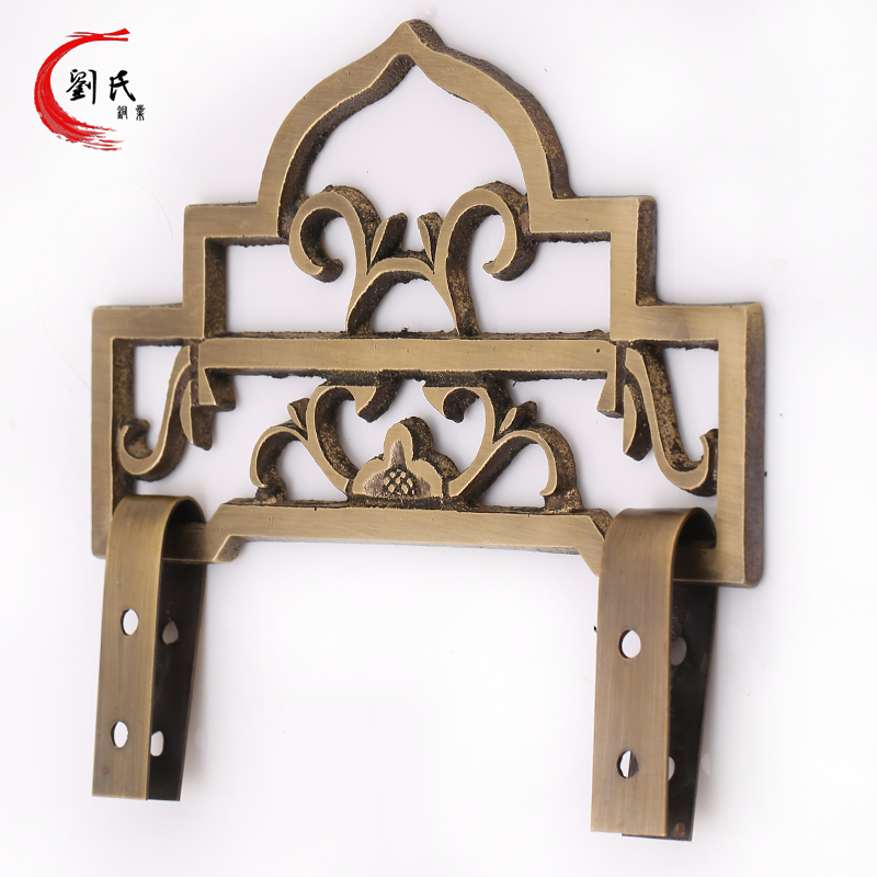 牌匾挂钩加厚仿古黄铜挂钩牌匾字画纯铜挂钩挂S画钩画框挂件挂勾