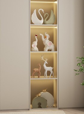 新房子电视柜酒柜软装摆件高级感客厅展示柜餐边柜家里装饰品摆设