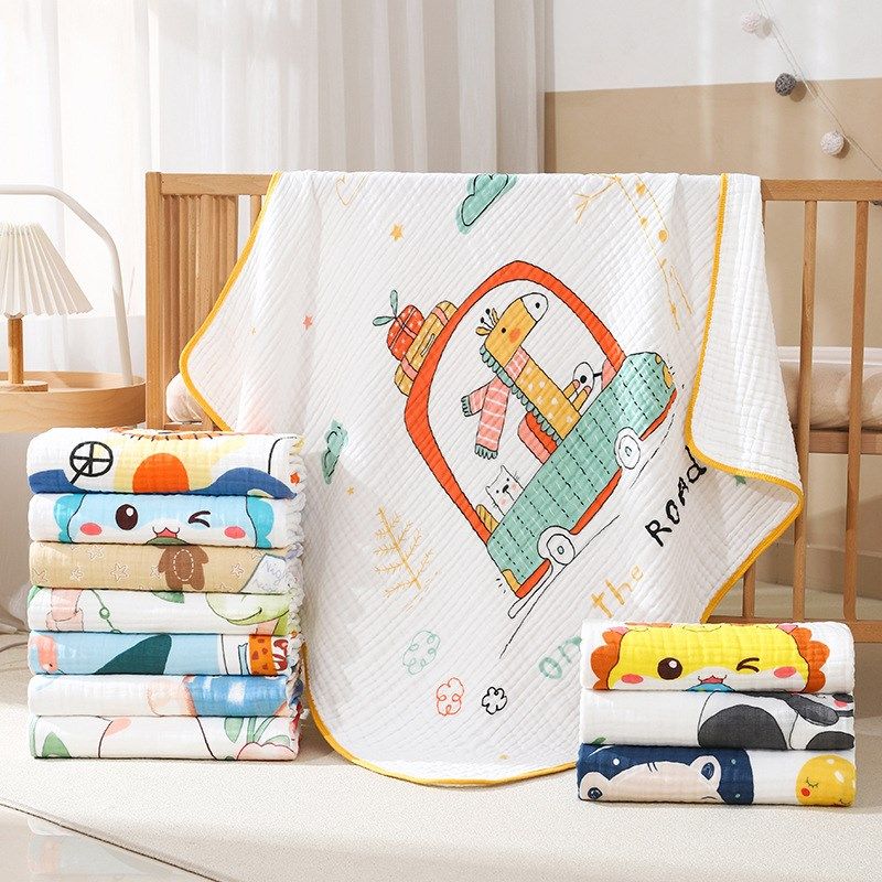 婴儿纱布浴巾初生超柔吸水大毛巾幼儿洗澡巾宝宝新生儿童卡通,婴童用品,浴巾,淘宝优惠券,粉丝福利购,淘宝优惠卷