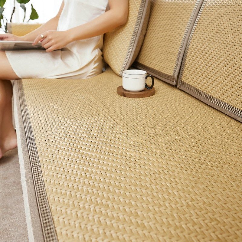 藤席沙发凉席夏季沙发座垫竹席沙发靠垫套盖布巾垫子坐垫凉感透气,居家布艺,沙发垫,淘宝优惠券,粉丝福利购,淘宝优惠卷