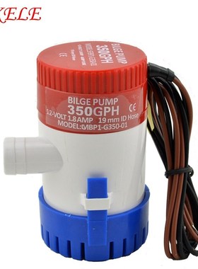 Bilge Pump Water 1100gph 750gph 500gph 350gph 12v 24v  Float