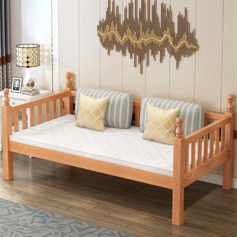 新款新全榉木铺板加高床婴儿床儿童床带护栏单人床边加宽拼接大床,住宅家具,儿童床/儿童抽拉床,淘宝优惠券,粉丝福利购,淘宝优惠卷