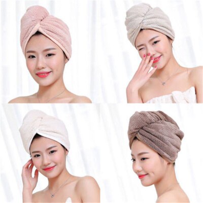 Wo Hair Quick Drying Microfiber Bath Spa Towel Turban Knot T