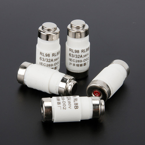 沪丰熔断器RL98 R026 RL8B 20A 32A E40A 50A 63A D02陶瓷熔芯RO2