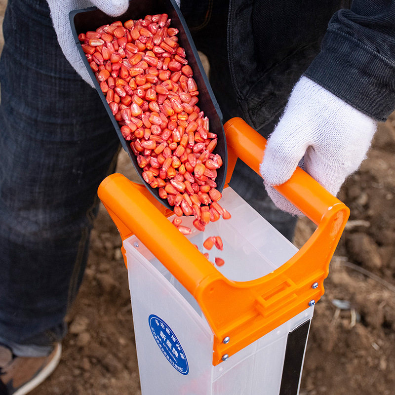 播种机器点玉米花生大豆子小型手推式手动施肥多功能专用种植神器