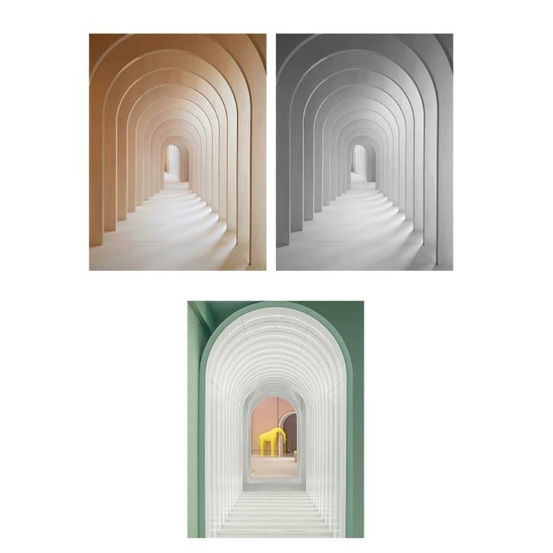 现代简约电视背景墙装饰壁纸视觉空间走廊壁纸3d立体壁画卧室墙布图片