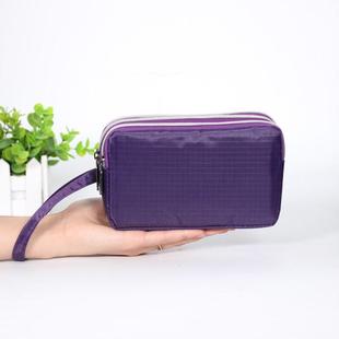 零钱包女长款帆布手拿包简约三层拉链手包女士小包大容量手机新款