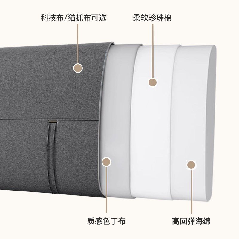 猫爪皮床头靠垫软包靠背榻榻米自粘床上防撞防刮大靠背枕套罩免洗,居家布艺,床头靠垫,淘宝优惠券,粉丝福利购,淘宝优惠卷