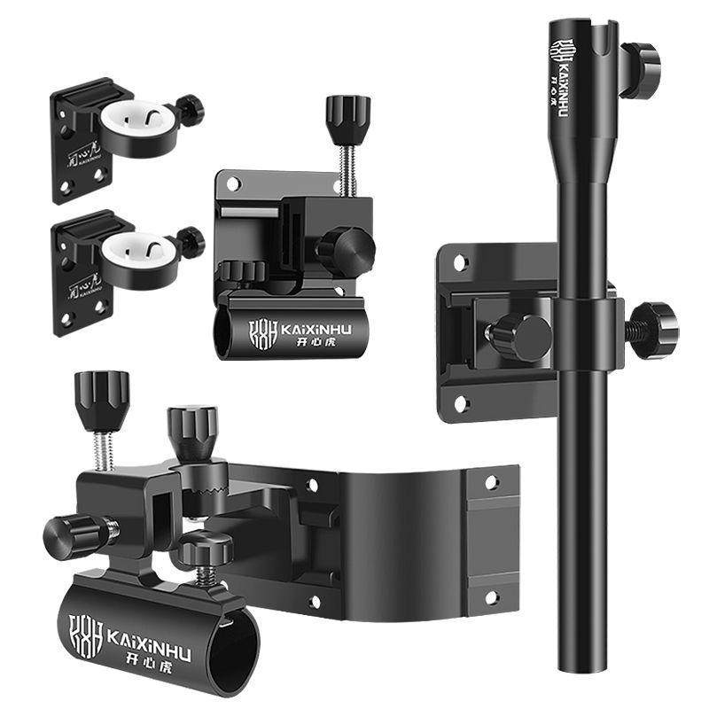 钓箱配件包角台架炮三件套鱼护架饵盘架伞架拐角炮台支架固定新品