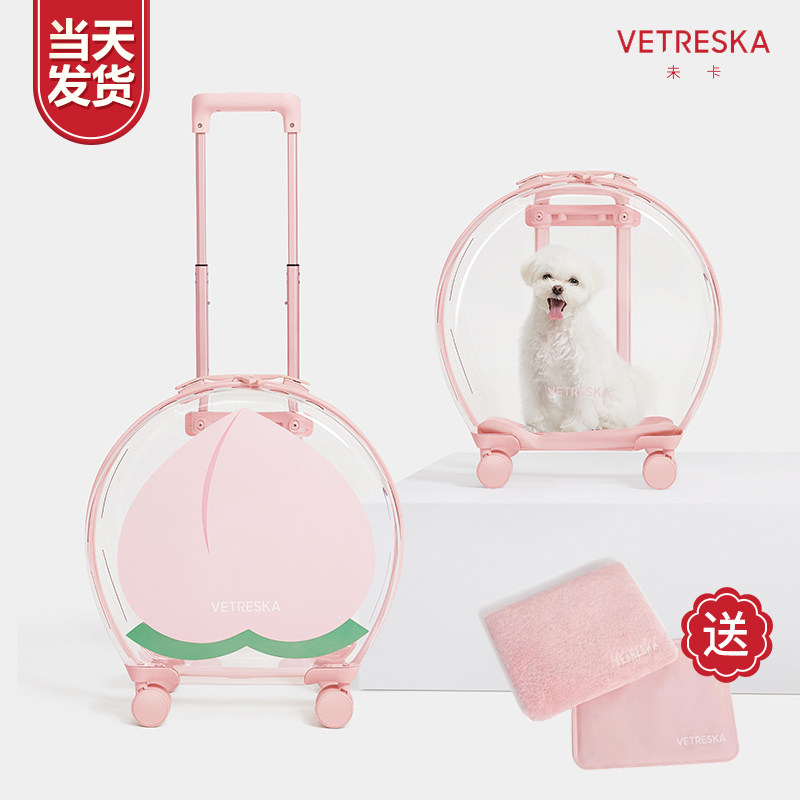 未卡泡泡箱猫包外出便携夏天手提透明宠物拉杆箱大号太空舱大容量