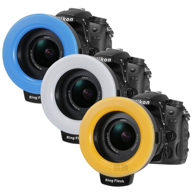 RF-550D 48pcs Macro LED Ring Flash Bundle with 8 Adapter Rin-封面