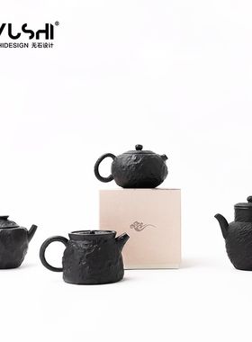 2025陶瓷茶壶泡茶家用单壶一人饮单人中式黑瓷羊脂玉茶具