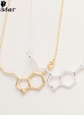 10pcs/lot Serotonin Molecule Pendants Necklace Chemistry Ch