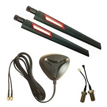 WIFI路由器 台式机无线网卡外置延长线天线 12DB SMA 磁吸天线