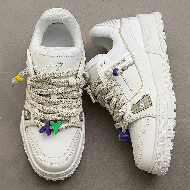 秋季男士小众面包鞋45大尺码男鞋46情侣休闲小白鞋47新款板鞋48潮,流行男鞋,休闲板鞋,淘宝优惠券,粉丝福利购,淘宝优惠卷