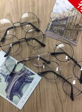 新品Roaund myopia glasses for men and women Korean fashion s