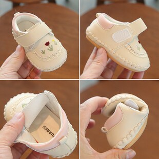 婴儿棉鞋6-12个月秋冬季一岁女宝宝学步鞋软底小月龄公主鞋子加绒