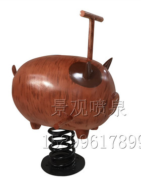 工厂销可定做玻璃钢旋转木马x儿童玩具摇摇车摆件室内外小孩坐骑