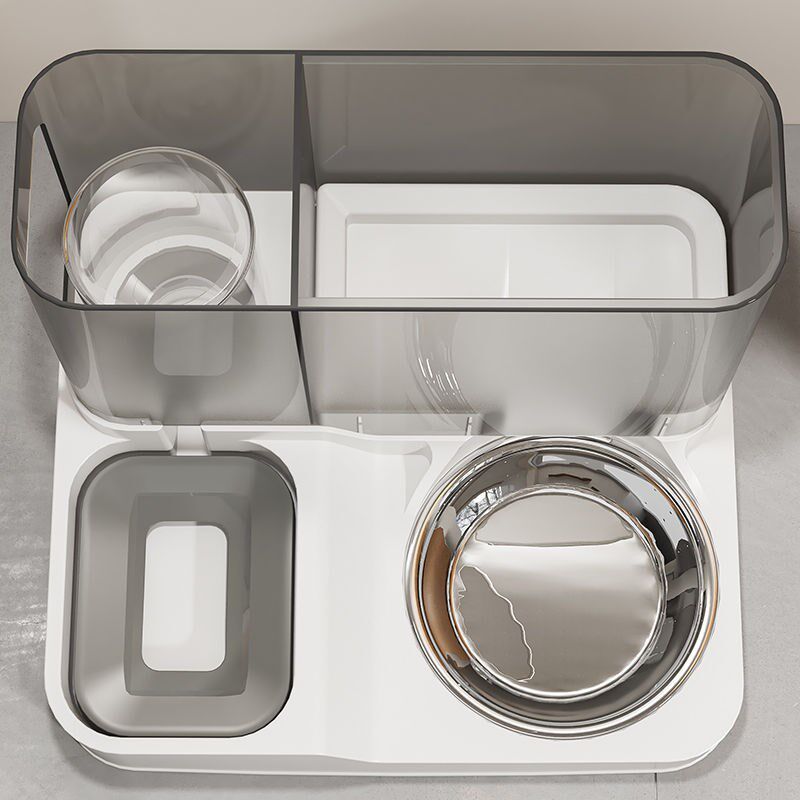 猫咪自动喂食器饮水机一体大容量猫碗狗碗双碗狗狗猫咪喝水碗宠物