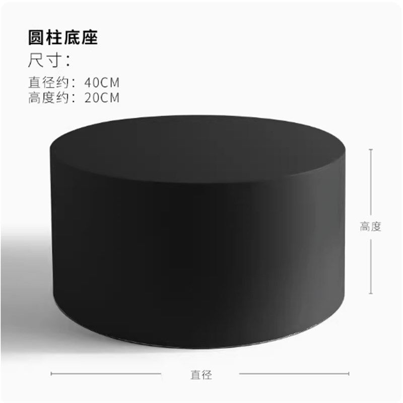 客厅沙发旁玄关家居装饰品大件展示台圆形底座增高落地底座摆件,家居饰品,落地摆件,淘宝优惠券,粉丝福利购,淘宝优惠卷