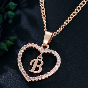 Pendant Jewelry 新品 Heart Name Initials Necklace Womens