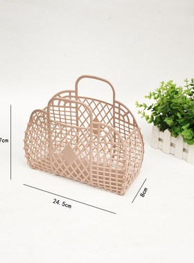 Plastic portable bath basket plastic sundry wash basket soft