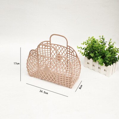 Plastic portable bath basket plastic sundry wash basket soft