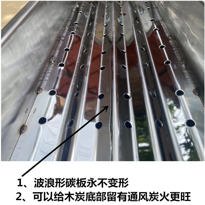 加厚不锈钢烤羊腿炉子烤兔鸡鸽子烧烤炉烤串炉白钢家用羊肉串炉