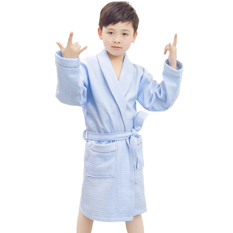 儿童浴袍吸水带帽薄款男孩夏季洗澡G浴衣速干春秋女孩小孩睡袍