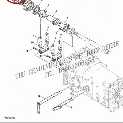 推荐SU25880约翰迪尔拖拉机原厂配件5E854 954离合联动装置啮合套