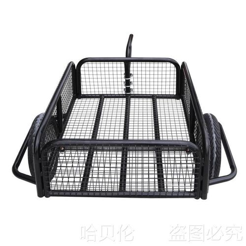 摩托车牵引小拖车电动自行车后挂拉货搬运三轮车旅行钓鱼摆摊拖斗
