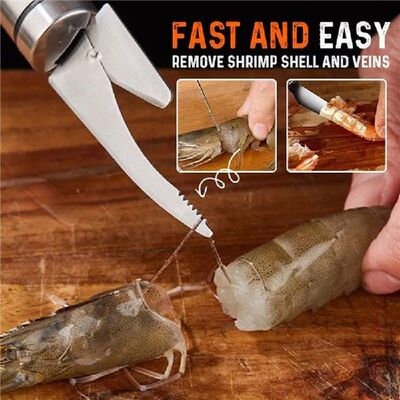 速发6 In 1 Multifunctional Fast Shrimp Peeler Fish Scale Kni