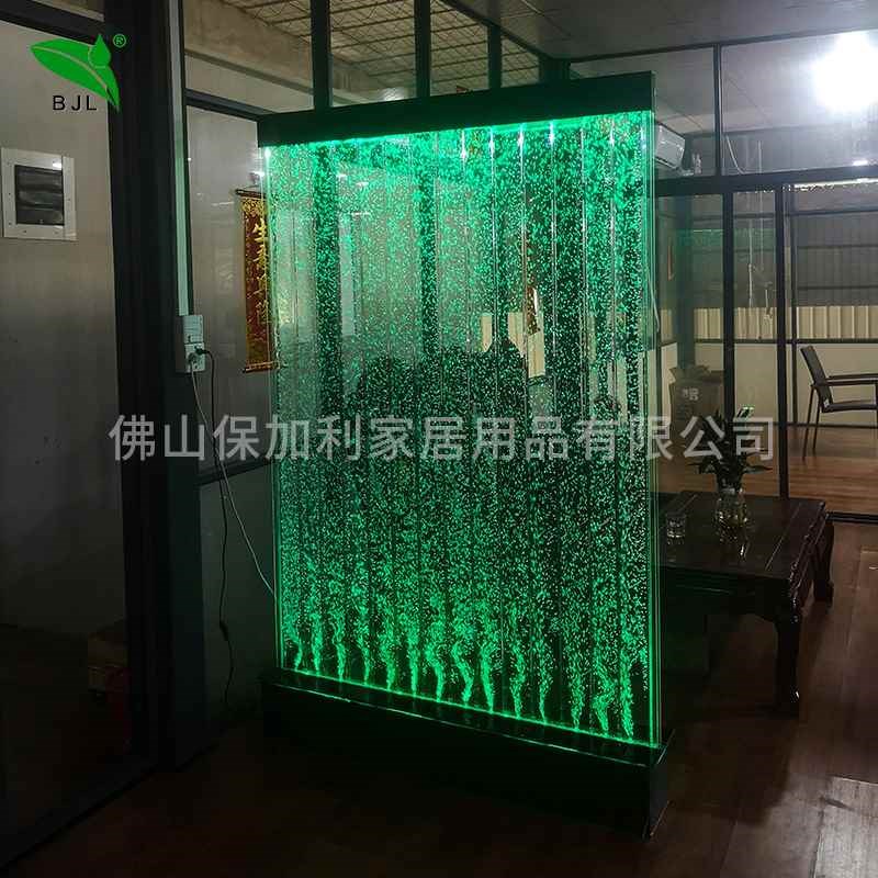 【折扣价】水幕墙酒柜屏风客厅鱼缸 装饰玄关隔断流水墙 亚克力气