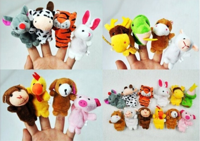 Finger Puppets Baby Mini Animals Educational Hand Cartoon A